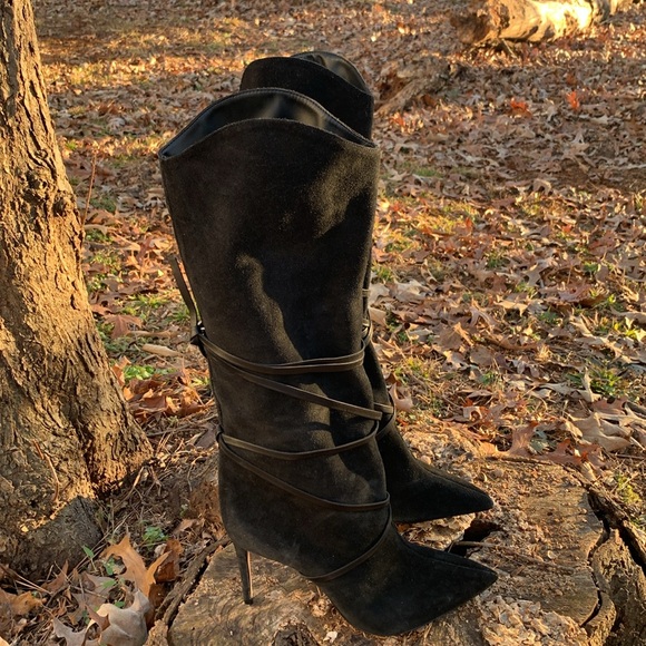 Schutz
Maryana Lace Cow Suede Boot - Picture 4 of 16